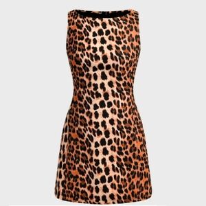 Cider leopard cheetah print dress Medium